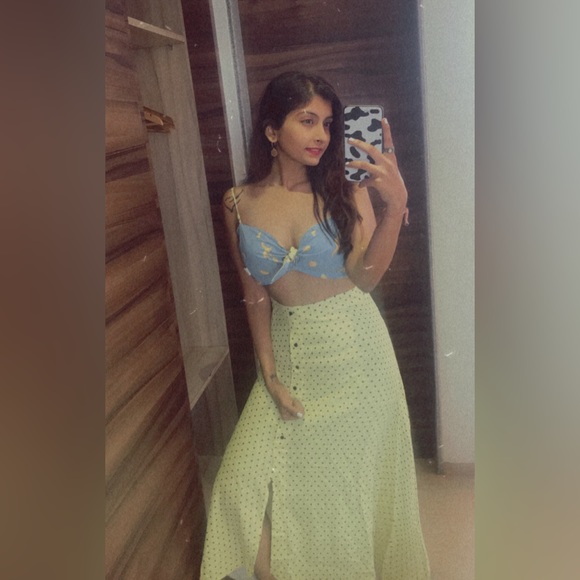 zara blue and yellow co-ord set! - Picture 4 of 4